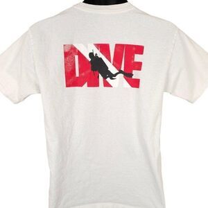 Vintage Scuba Diving T Shirt Mens Size Medium Y2K Cabo San Lucas Mexico Travel